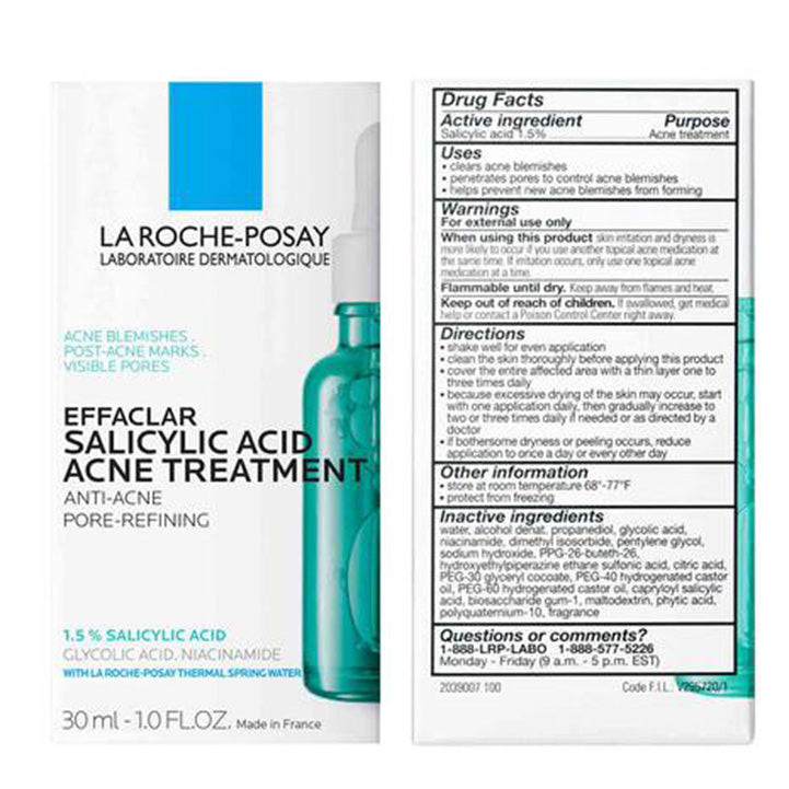 CeraVE EFFACLAR SALICYLIC ACID ACNE TREATMENT SERUM - Hopshop