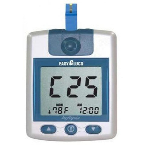 Easy-Gluco Meter with 25 free strips LIFETIME Warranty - Hopshop