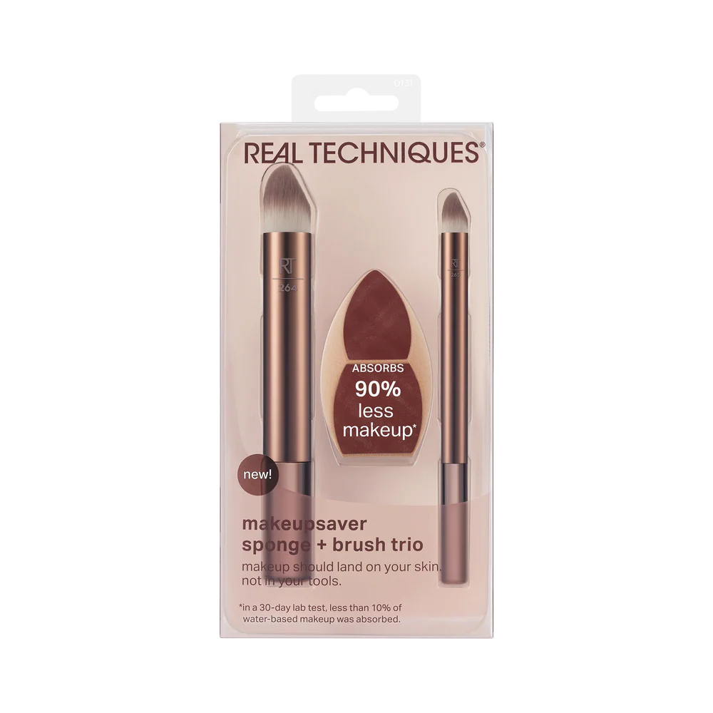 Real Techniques- Makeupsaver Sponge + Brush Trio
