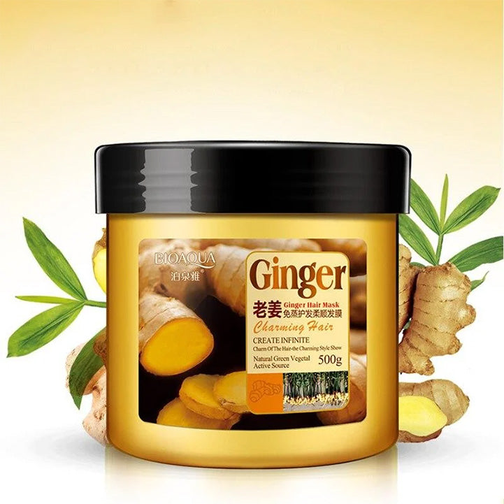 Bioaqua ginger hair mask 500 ml for hair - Hopshop