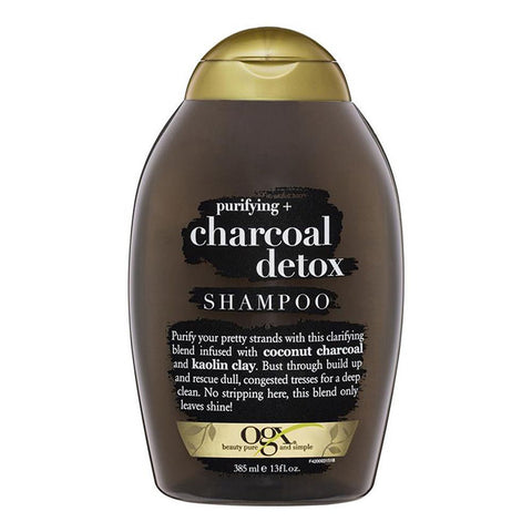 OGX PURIFYING + CHARCOAL DETOX SHAMPOO, SULFATE FREE, 385ML ORIGINAL