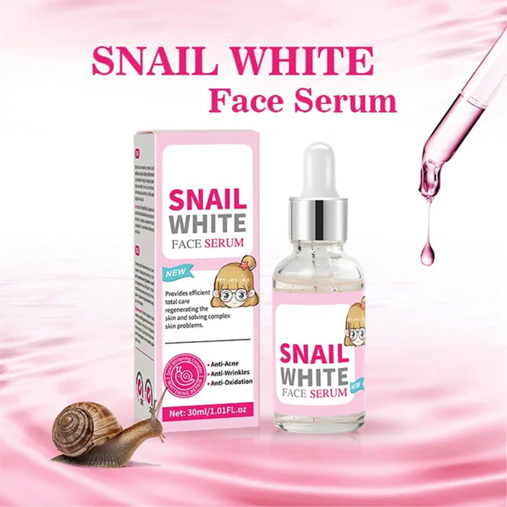 SNAIL WHITE FACE SERUM MOISTURIZING ANTI-WRINKLE ANTI-AGING WHITENING ESSENCE FACE SERUM 30ML