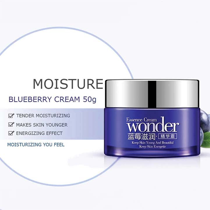 Bioaqua wonder blueberry nourish whitening essence cream – 50g - Hopshop