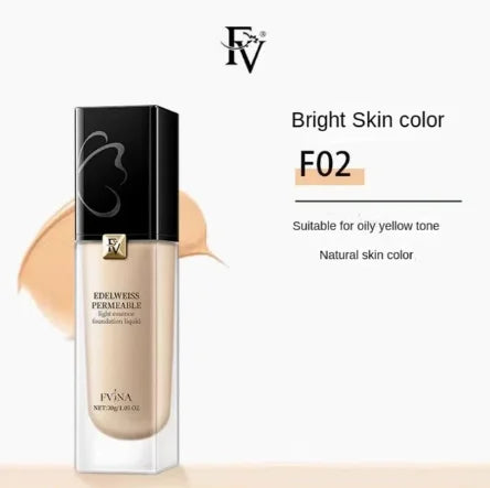 FV EDELWEISS LIQUID REFRESHING ESSENCE FVINA FOUNDATION SKIN CARE DRY OIL SKIN LONG-LASTING BASE MAKEUP IMPORTED