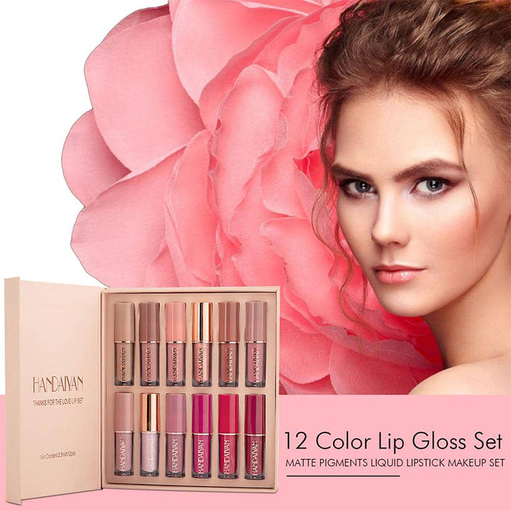 Handaiyan liquid lipstick – 12pcs set imported - Hopshop