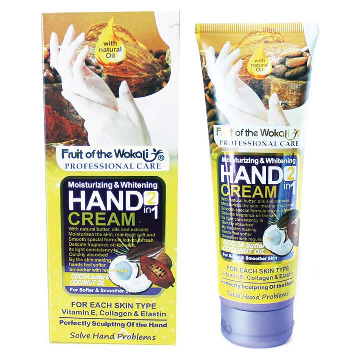 Fruit of the wokali smooth moisturizing hand cream with honey and milk extract - Hopshop