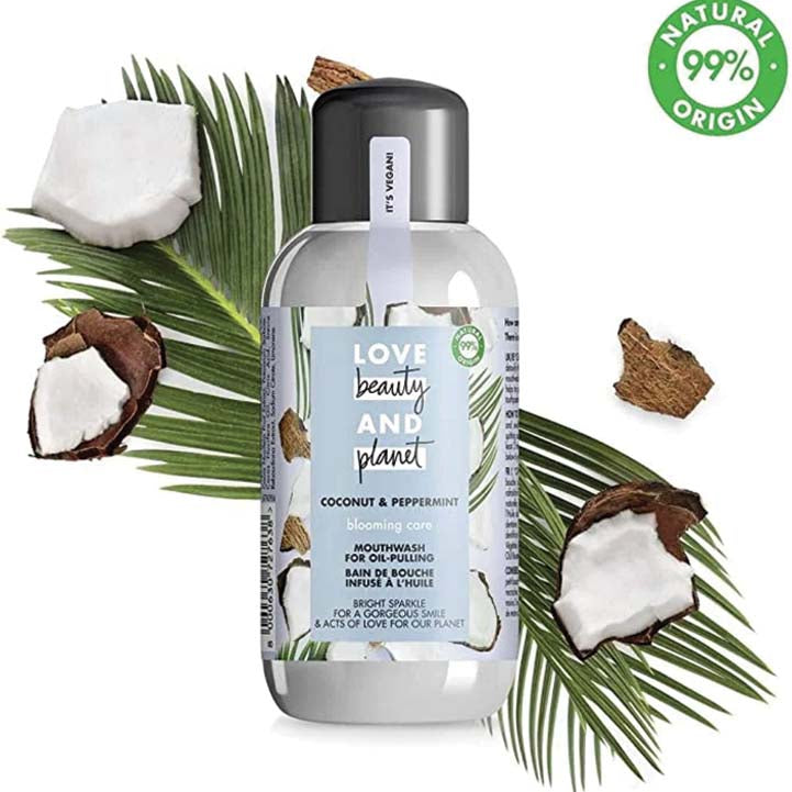 Love beauty and planet blooming care coconut and peppermint oil-pulling mouthwash, 250 ml - Hopshop