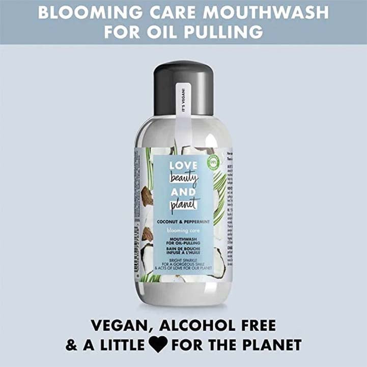 Love beauty and planet blooming care coconut and peppermint oil-pulling mouthwash, 250 ml - Hopshop