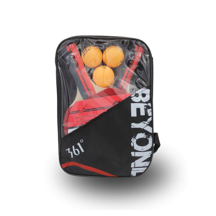 Table Tennis Bat Set,3 Stars Ping Pong Racket,with 3 Balls And Portable Bag,2 Professional Ping Pong Paddle - Hopshop