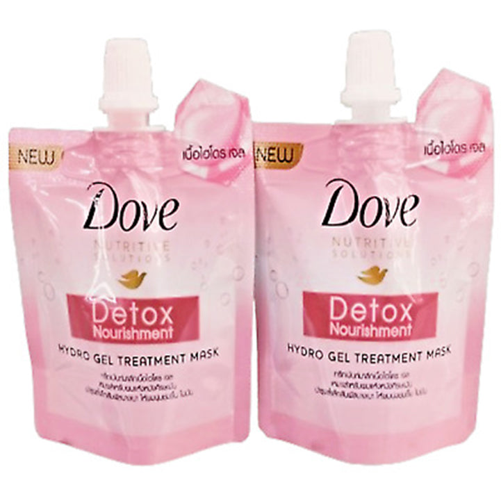 Dove Nutritive Solutions Detox Nourishment Hydro Gel Treatment Mask 40 ml* 2 pcs