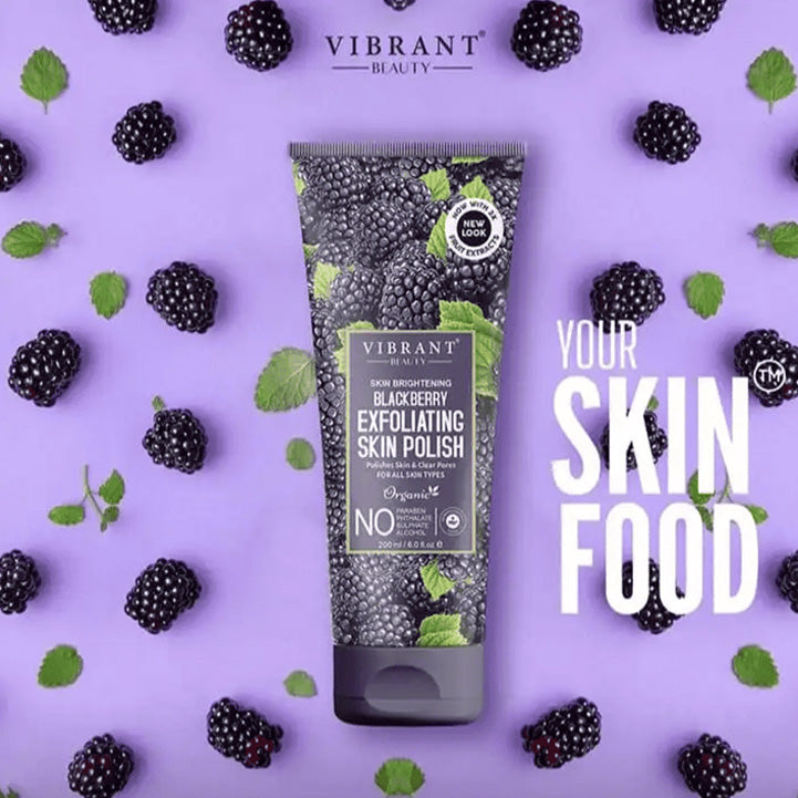 VIBRANT BEAUTY BLACKBERRY EXFOLIATING SKIN POLISH 200ML