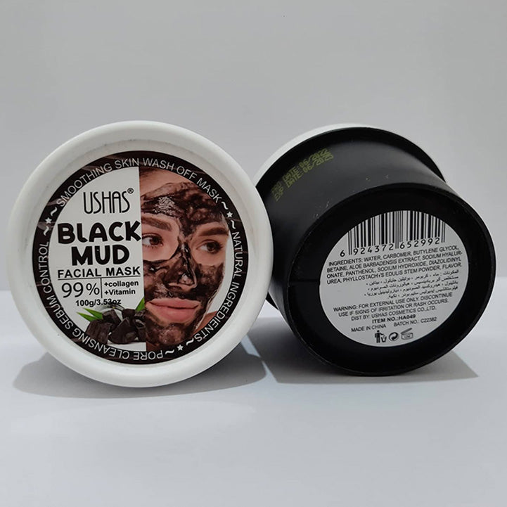 USHAS – BLACK MUD MASK RADIANCE 100GM