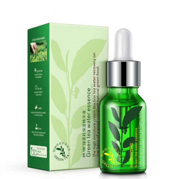 Rorec green tea face serum anti-wrinkle anti-aging collagen moisturizing esence 15ml - Hopshop