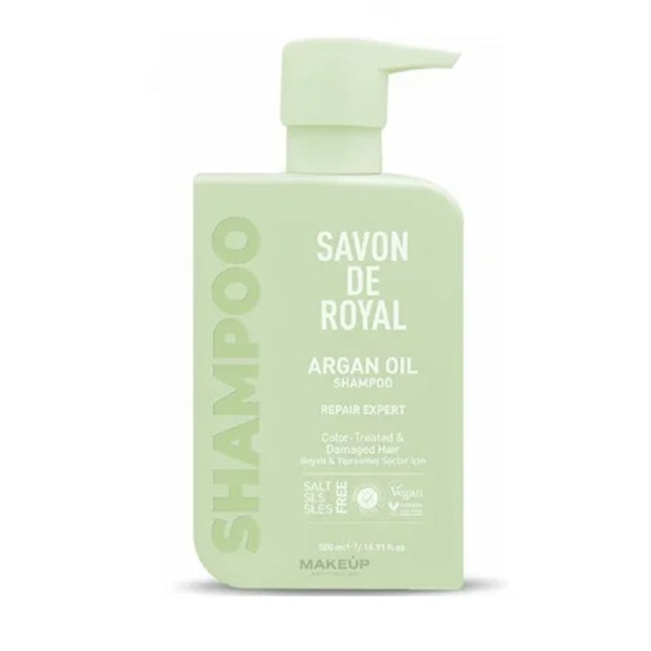 SAVON DE ROYAL ARGAN OIL MIRACLE PASTEL SHAMPOO SALT FREE IMPORTED TURKEY PRODUCT 500ML