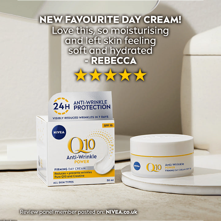 Nivea Q10 ANTI-WRINKLE POWER FIRMING DAY CREAM SPF 15 - Hopshop