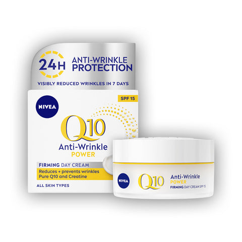 Nivea Q10 ANTI-WRINKLE POWER FIRMING DAY CREAM SPF 15 - Hopshop