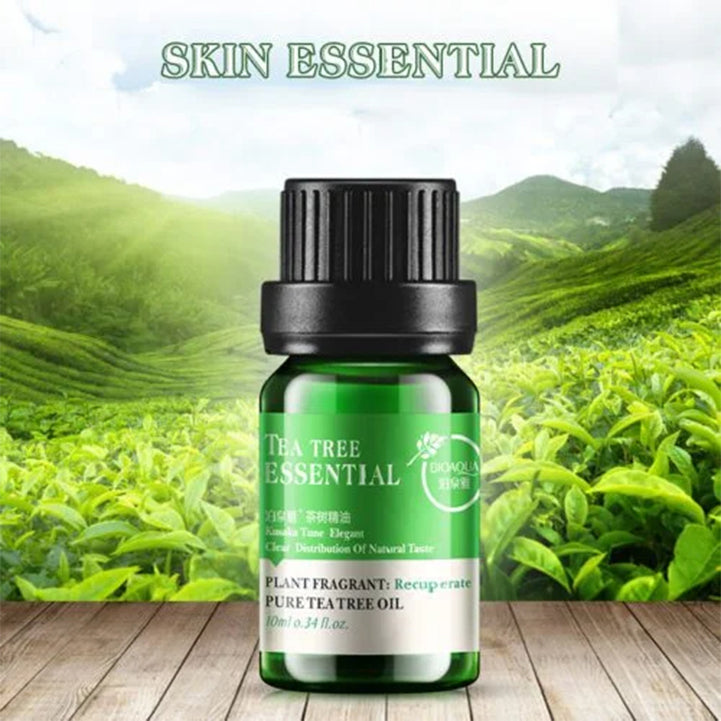 Bioaqua pure tea tree oil face body hair skin care moisturizing anti aging perfumed massage oil liquid 10ml - Hopshop