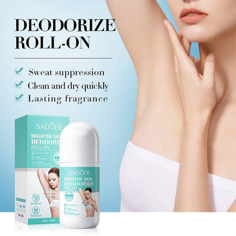 ROREC SADOER BRIGHTEN SKIN DEODORIZE ROLL ON 48HR PURIFY TASTE MILD FRESH REPAIR SWEAT GLANDS 50ML