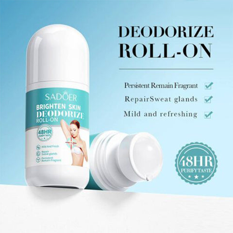 ROREC SADOER BRIGHTEN SKIN DEODORIZE ROLL ON 48HR PURIFY TASTE MILD FRESH REPAIR SWEAT GLANDS 50ML