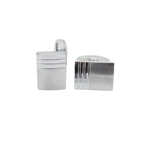 Silver Colored Cufflinks For Men - Hopshop