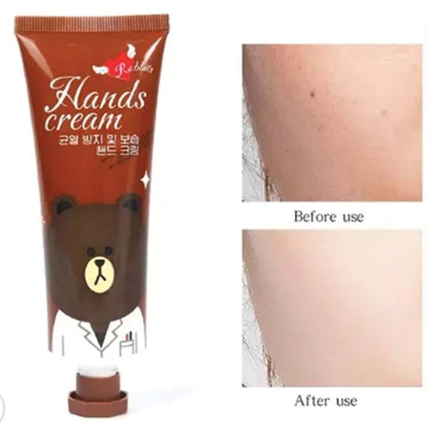 Hands cream rabbits moisturizing hand cream, anti-crack, bear, 0.08 kg - Hopshop