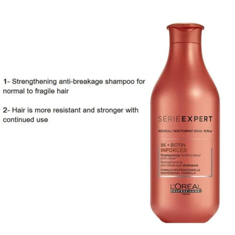 L’ORÉAL PROFESSIONNEL SERIE EXPERT B6 + BIOTIN INFORCER SHAMPOO, 300 ML