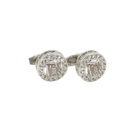 Silver Colored Cufflinks For Men - Hopshop