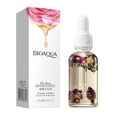 BIOAQUA Original Rose Facial Serum Anti aging and Brightening Hyaluronic Acid Rose face serum | For Women & Men | 30 ml