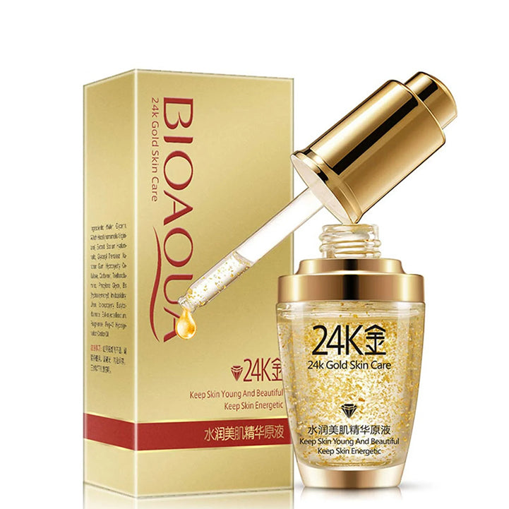 Bioaqua 24k gold collagen skin face moisturizing hyaluronic acid anti-aging mask natural extract - Hopshop