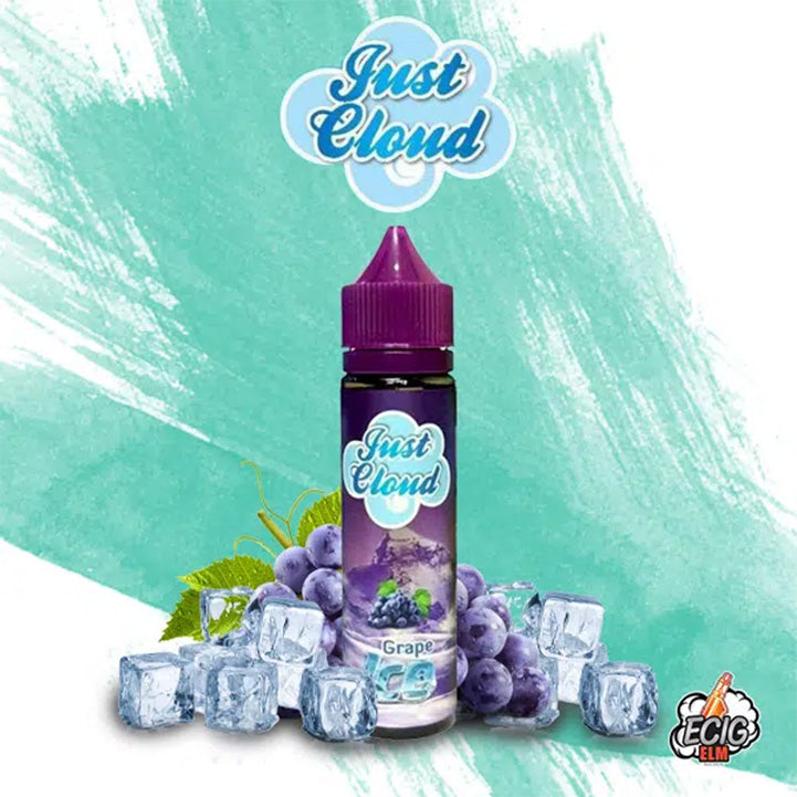 GRAPE ICE JUST CLOUD FREEBASE 6MG NIC/60ML