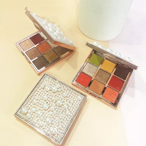 Xue fei fei morandi nine-color dazzling pearl eye shadow pallete imported - Hopshop