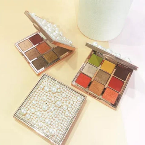 Xue fei fei morandi nine-color dazzling pearl eye shadow pallete imported - Hopshop