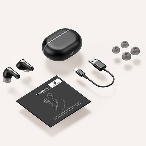 Soundpeats Capsule 3 Pro Wireless Earbuds Bluetooth 5.3 With Hybrid Active Noise Cancellation & 6 Mics - Hopshop