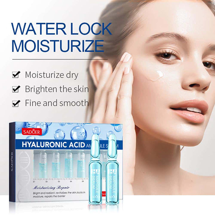 Sadoer 2ml/7pcs hyaluronic acid serum lock water skin care face serum set - Hopshop