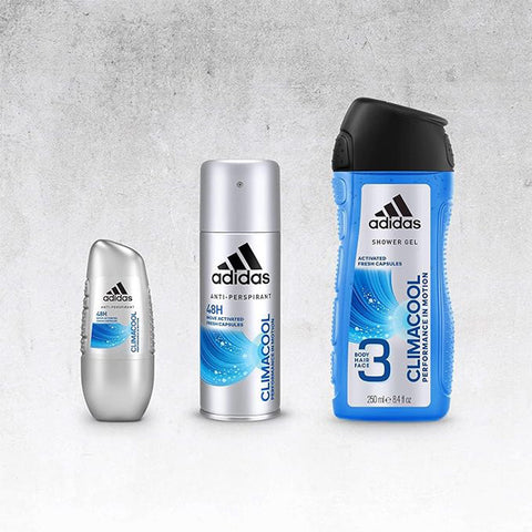 Adidas Sport Sensation Climacool 3in1 Body, Hair and Face Shower Gel for Men, 250ml