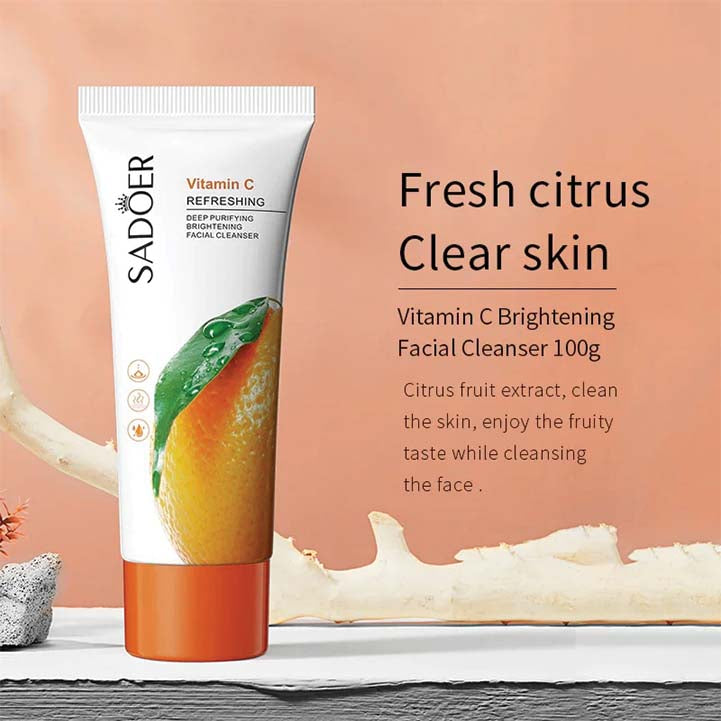 Sadoer vitamin c deep purifying moisturizing refreshing facial cleanser - Hopshop