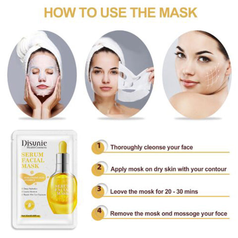 VE hyaluronic acid facial mask(8 sheets) with deep hydration and moistening effect - Hopshop