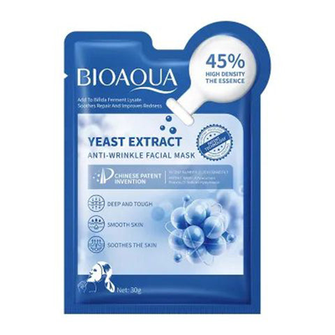 BIOAQUA Yeast Extract Anti-Wrinkle Facial Sheet Mask