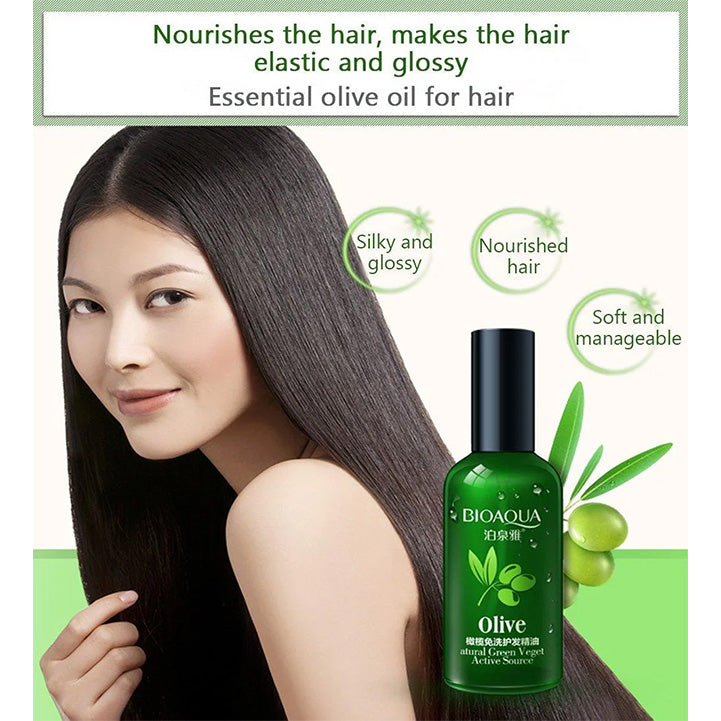 Bioaqua olive oil essential hair oil for charming hair 50ml - Hopshop