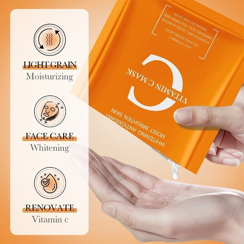 BIOAQUA Vitamin C Whitening Antioxidant Moist Brighten Facial Sheet Mask