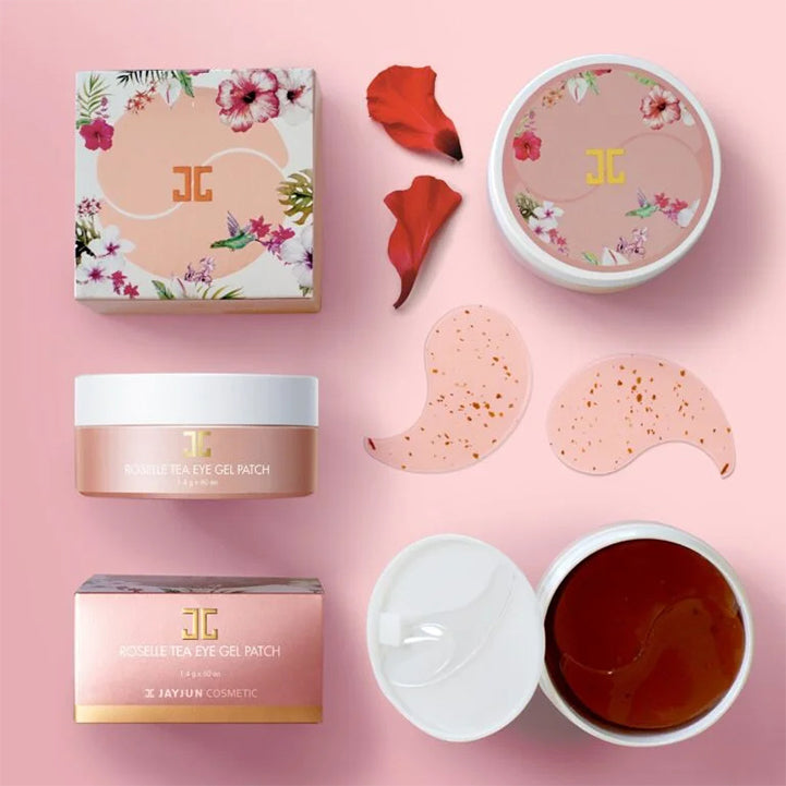 Jayjun korean roselle tea eye gel patches 30 pairs - Hopshop