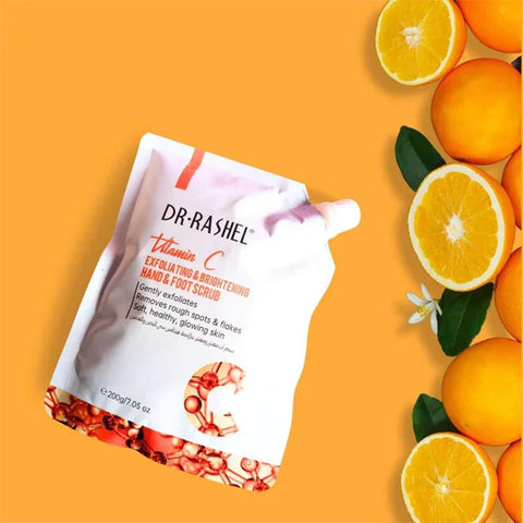 DR.RASHEL VITAMIN C EXFOLIATING & BRIGHTENING HAND & FOOT SCRUB – 200G