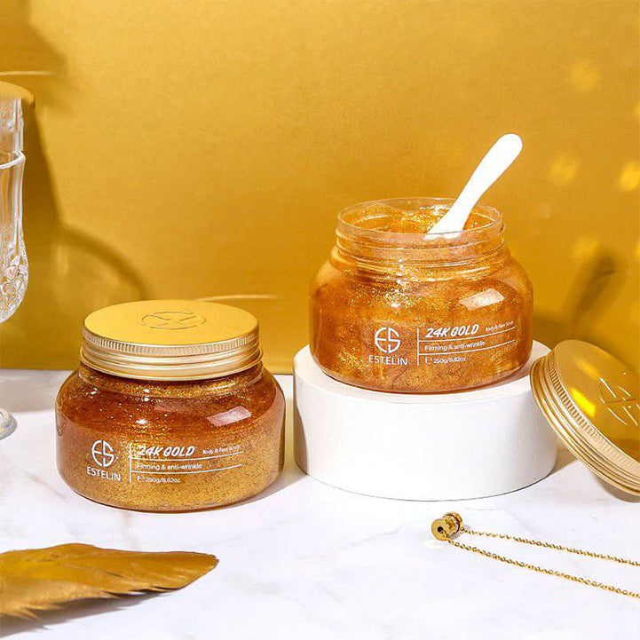 24k gold firming & anti wrinkle face & body scrub - Hopshop