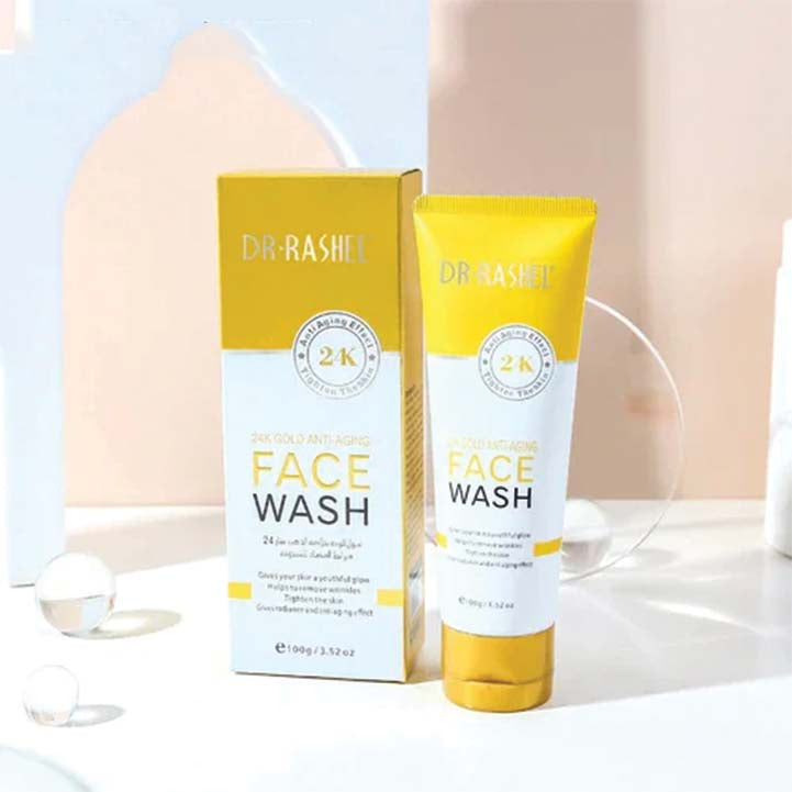 Dr.Rashel 24k gold brightening face wash, 100g - Hopshop