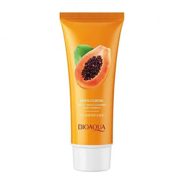 BIOAQUA wash pore cleaning Papaya extract moisturizing smooth face cleanser