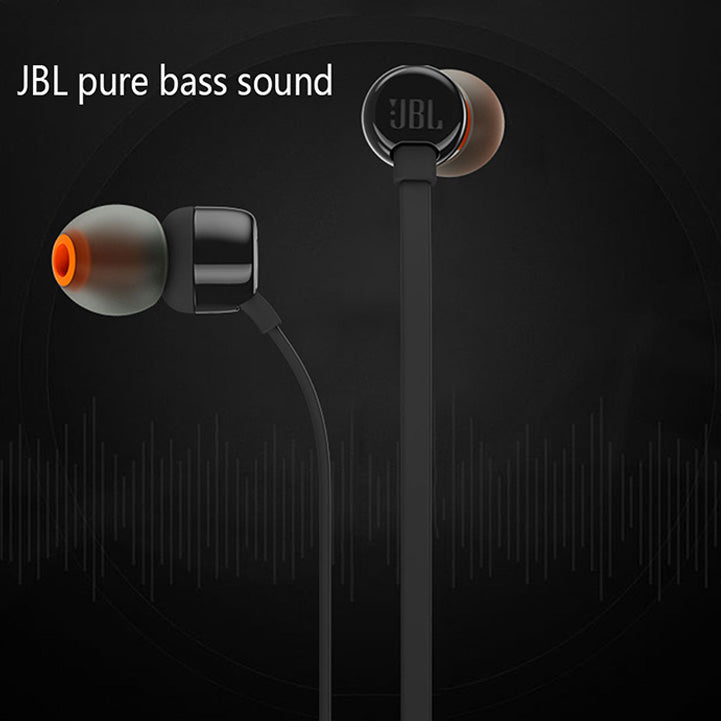 JBL Tune 110 3.5mm Wired Earphones With Mic - Hopshop