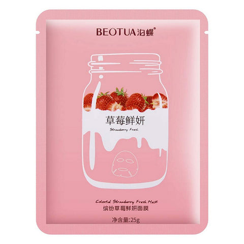 Bioaqua - Beotua Natural Fruit Extracts Face Sheet Mask Strawberry