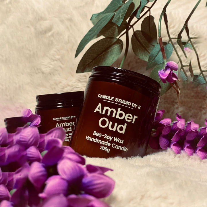 Amber Oud Home Scented Candle