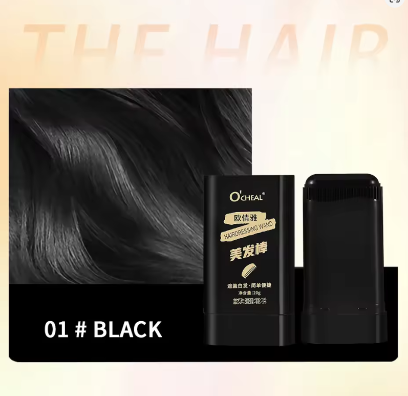 O'CHEAL Color Quick Touch-Up Hair Stick Beard Color Stick Portable