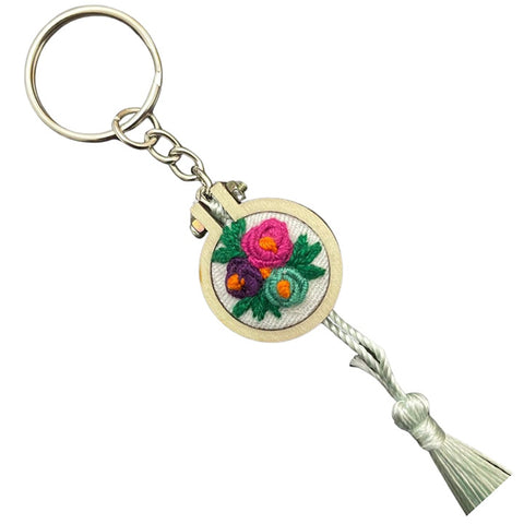 Threaded Blossom Handcrafted Keychain